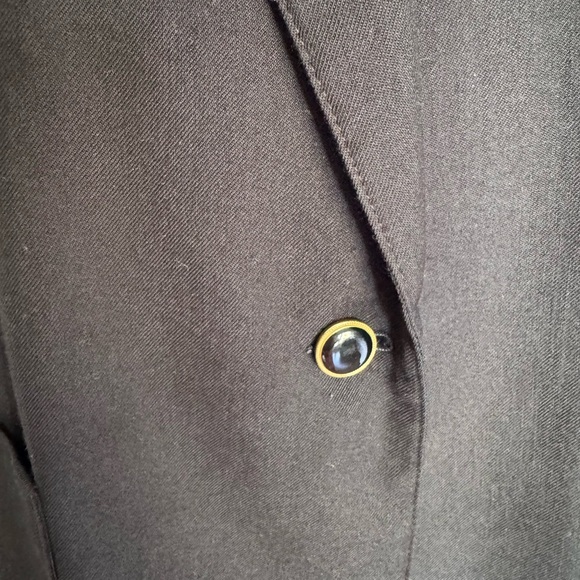 Women's vintage Black Blazer Coat. - Picture 2 of 6